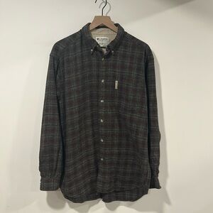 Columbia Sportswear Men's Long Sleeve Flannel Size Large Plaid Button Down